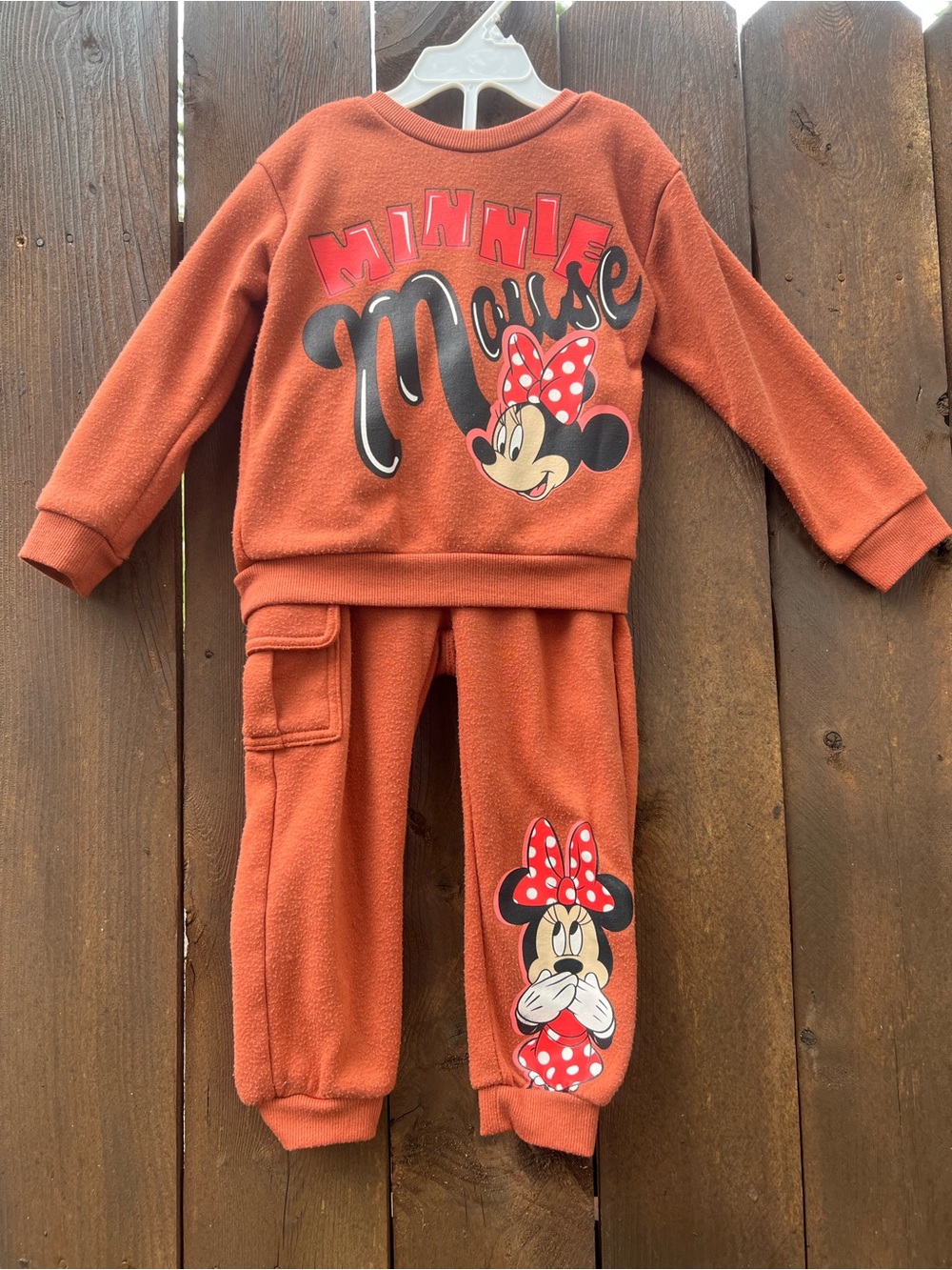 Disney Minnie Mouse Fleece-Lined Sweater and Sweat Pants Set - Girls Size 3T